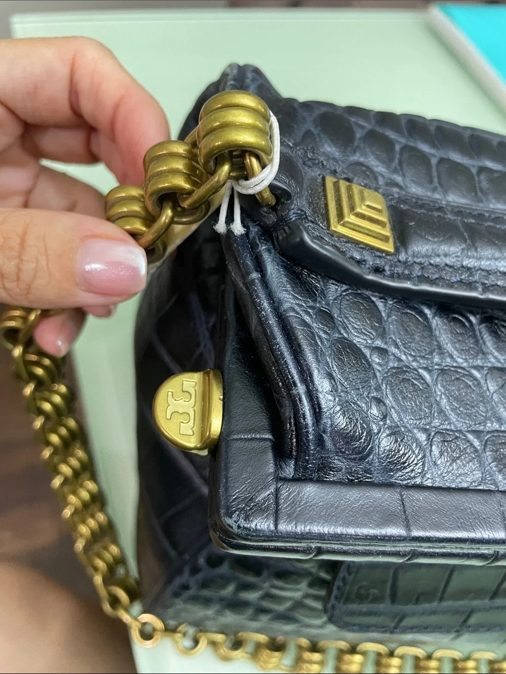 Tory Burch Frame Satchel Fall 2014 Runway Collection